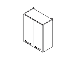 Кухонный Шкаф Равенна Стайл В60 Титан белый