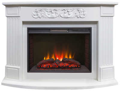 Электрокамин Венеция WT с очагом Sparta 25.5 LED