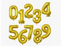 Шар цифра Золото