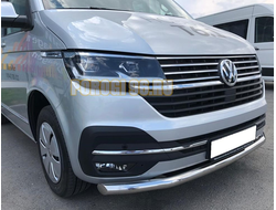 Защита переднего бампера d60 для Volkswagen T6 (2020-...)