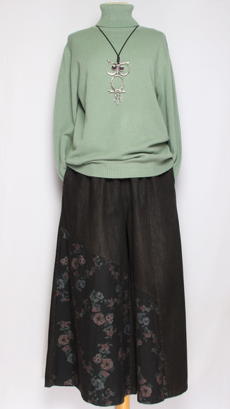 Свитер "Классика три пуговки" горчичный, оливковый р.46-52