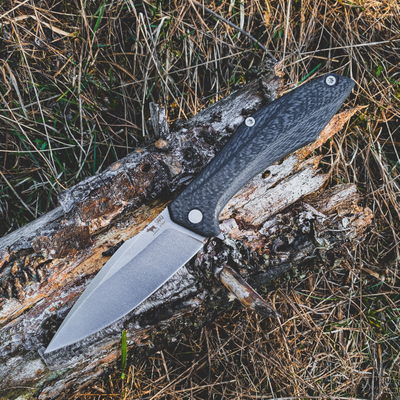 Складной нож Грач сталь Elmax, рукоять карбон