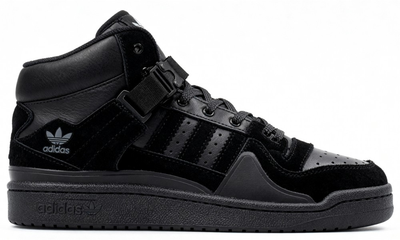 Кроссовки Adidas Forum High Black зимние