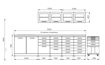 Комплект мебели № 3