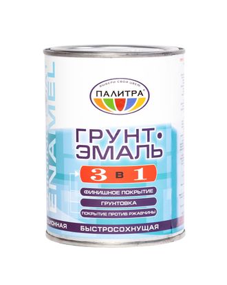 Грунт-эмаль по ржавчине 3 в 1 красная 0,9 кг