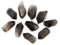 Кварц дымчатый, раухтопаз, кристаллы в ассортименте, Бразилия (32-35 мм, 10-15 г) №35758