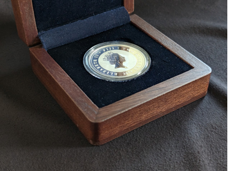 Классический футляр для монет, медалей