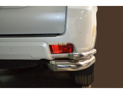 Защита заднего бампера угловая малая d76/42 для Toyota Land Cruiser Prado 150 (2017-...)