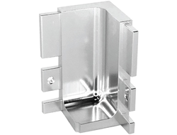 GOLA Угол внутренний для профиля L для нижней базы, Серебро крацованное (brush polish)  GA0042.VP000.SLXAN.FX  ARISTO