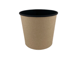 Круглый контейнер (Черный) 400 мл.