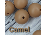 Бусина 15мм - Camel