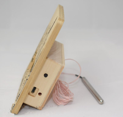 Высокотемпературный термометр для бани ТЭС-Люкс Pt "Шайка" в корпусе из липы с герметичным датчиком