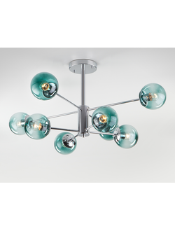 Потолочная люстра со стеклянными плафонами 30166/8 хром Eurosvet&trade;