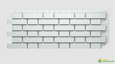 Панель фасадная FLEMISH белый 1095х420 мм, (0,46м2)