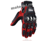 Мото перчатки MADBIKE METAL, с металлическими вставками, красные