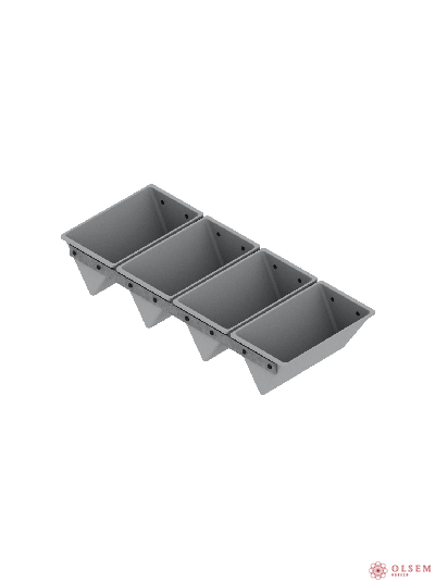 Форма хлебная тостерная Треугольная 4(185 х 110 х 85 мм)