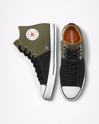 Кеды Converse Chuck Taylor All Star Court Reimagined черные с зеленым