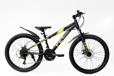 FET technics Limited Edition 24" Черный/лимонный (21 скорость, дисковые тормоза)