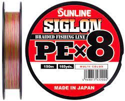 Шнур Sunline SIGLON PE×8 150M Multicolor 1.5