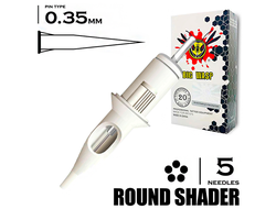 5RS/0,35 mm - Round Shader "BIG-WASP (STANDARD WHITE)