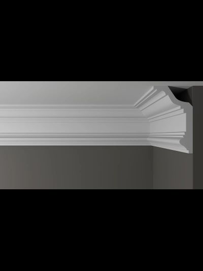 Потолочный плинтус DECOR-DIZAYN DD513, из дюрополимера, под покраску, ударопрочный, 2 метра