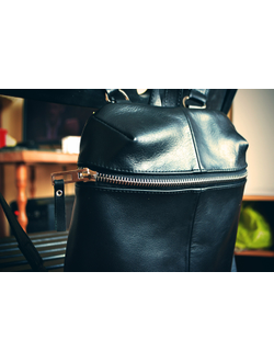 Черный кожаный рюкзак Kerk! Sepia с доставкой по России