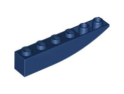 Slope, Curved 6 x 1 Inverted, Dark Blue (42023 / 4261773 / 4590784 / 6102695)