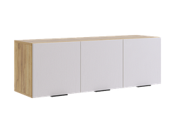 Прихожая БЕРИ - Антресоль трехдверная Дуб Крафт золотой/Белое дерево