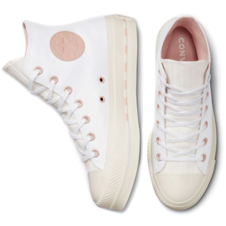 Converse lift high top white new arrivals