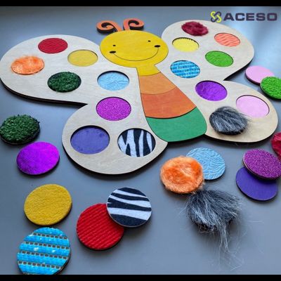 Тактильные дощечки “Бабочка” 16 пар