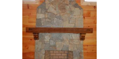 Каминная полка прямая