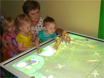 Интерактивная песочница Sandbox два в одном умный стол (с креплением)