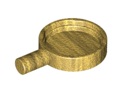 Minifigure, Utensil Frying Pan, Pearl Gold (4528 / 6138068)