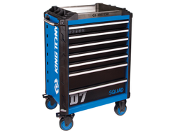 Тележка инструментальная, 7 выдвижных ящиков, "SQUAD" KING TONY 87SQ31-7B-BK
