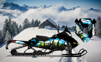 Наклейки на снегоход SKI DOO 2014 - 2016 #2090 Ёлки