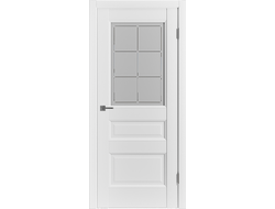 Дверь белая Эмалекс 3 Ice со стеклом