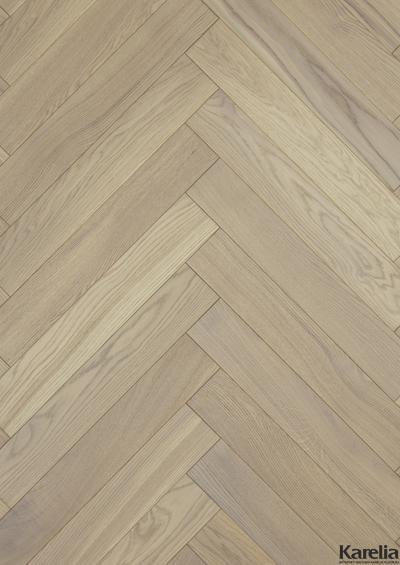 Паркетная доска Karelia Herringbone Дуб Caramel HB