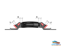 Фастекс трезубец FD 40мм (Пряжка-замок серия FD40)