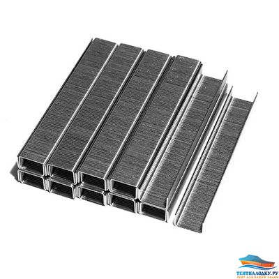 СКОБЫ НЕРЖАВЕЙКА ДЛЯ ПЕРЕТЯЖКИ КРЕСЕЛ КАТЕРОВ  А10  (12,7 мм) ПНЕВМО - СТЕПЛЕР ГЛУБИНА 10 ММ.