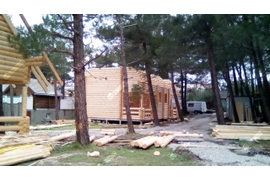 Гостиничный комплекс из оцилиндрованного бревна 200 мм, Краснодарский край, Геленджик