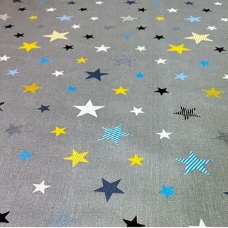 Наволочка на молнии к подушке Рогалик 340 поплин цветные звезды
