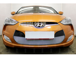 Защита радиатора Hyundai Veloster 2012-2016 chrome