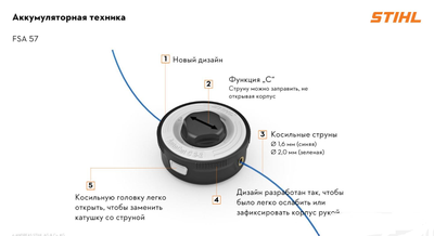 Аккумуляторная мотокоса STIHL FSA 57
