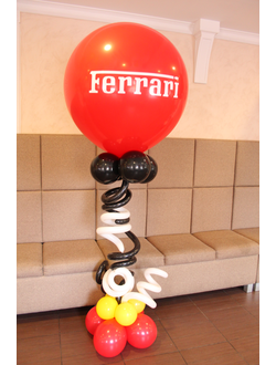 стойка с гелиевым шаром с логотипом