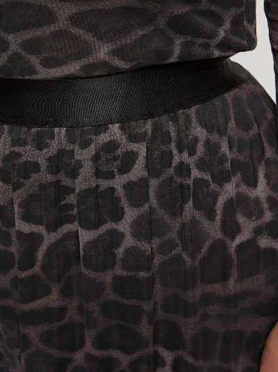 Трикотажная юбка из сетки