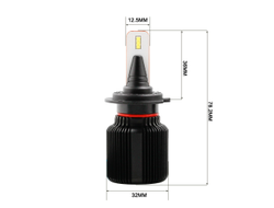 Светодиодные лампы H7 M1(J1), Seoul Csp, 4500Lm 6000K (комплект, 2шт)