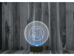 Светильники 3D, ночники Капибара, Kapibara-san