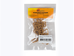 Крючок на кольцо бежевый(20шт) [27826]