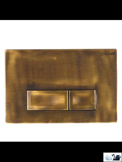 Инсталляция для унитаза Creavit GR5003.01 с кнопкой Ore GP3007.00 бронза матовая