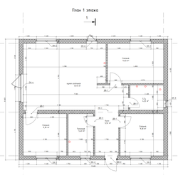 Одноэтажный дом с тремя спальнями 89м² (S68)